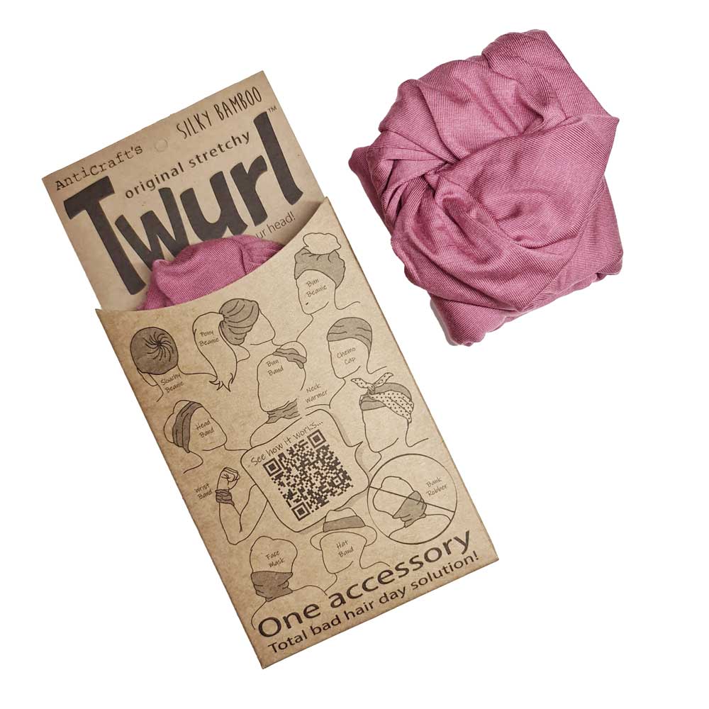 Dusty Rose Pink - Twurl / Stretchy Cap & Headband