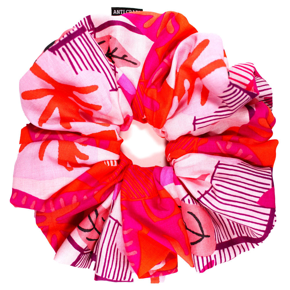 Pink & Orange - OTT XL Volumising Scrunchie