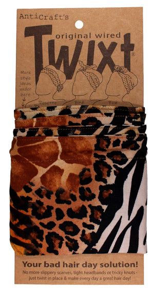 Animal Print Safari Menagerie - Twixt / Wired Head Wrap
