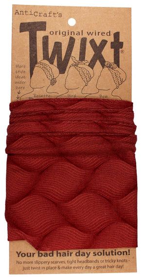 Woven in Burgundy - Twixt / Wired Head Wrap