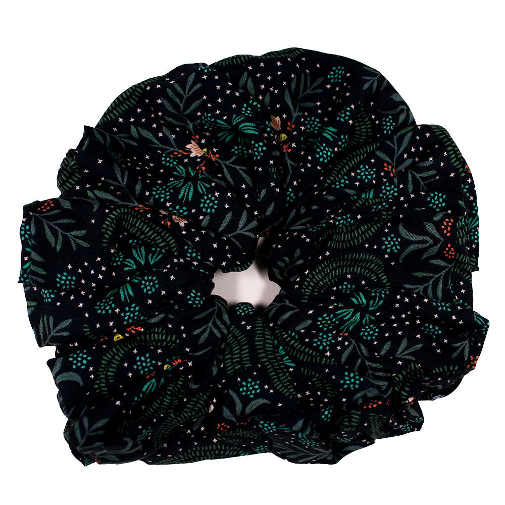 Dark Floral - OTT XL Volumising Scrunchie