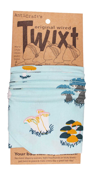 Fungi on Light Blue - Twixt / Wired Head Wrap