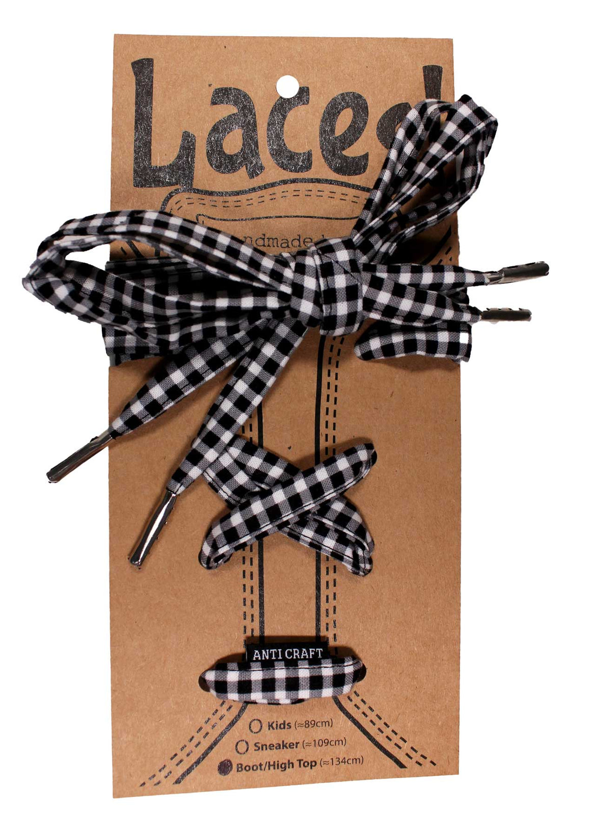 Laces - Black & White Gingham