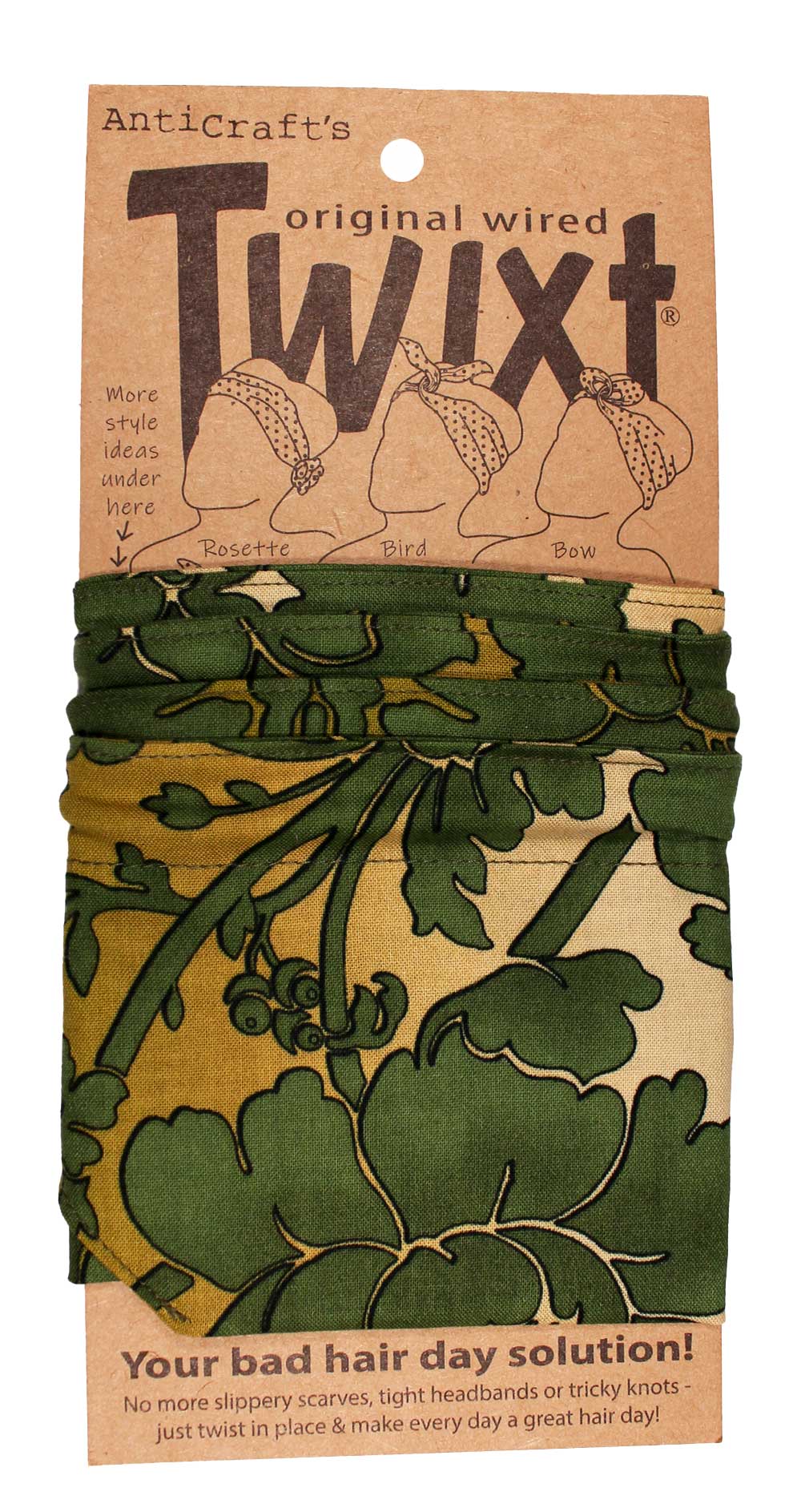 Oversize Green Floral - Twixt / Wired Head Wrap