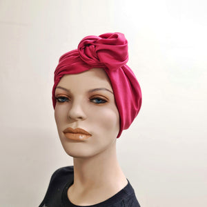 Plain Dark Pink Magenta - ReMixt / Wired Turban / Full Head Covering