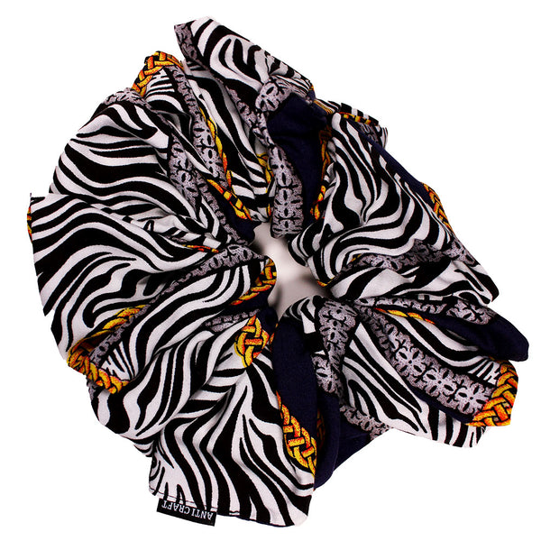 Sapphire Safari - OTT XL Volumising Scrunchie - Aki from Anticraft