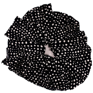 Black & White Spot - OTT XL Volumising Scrunchie