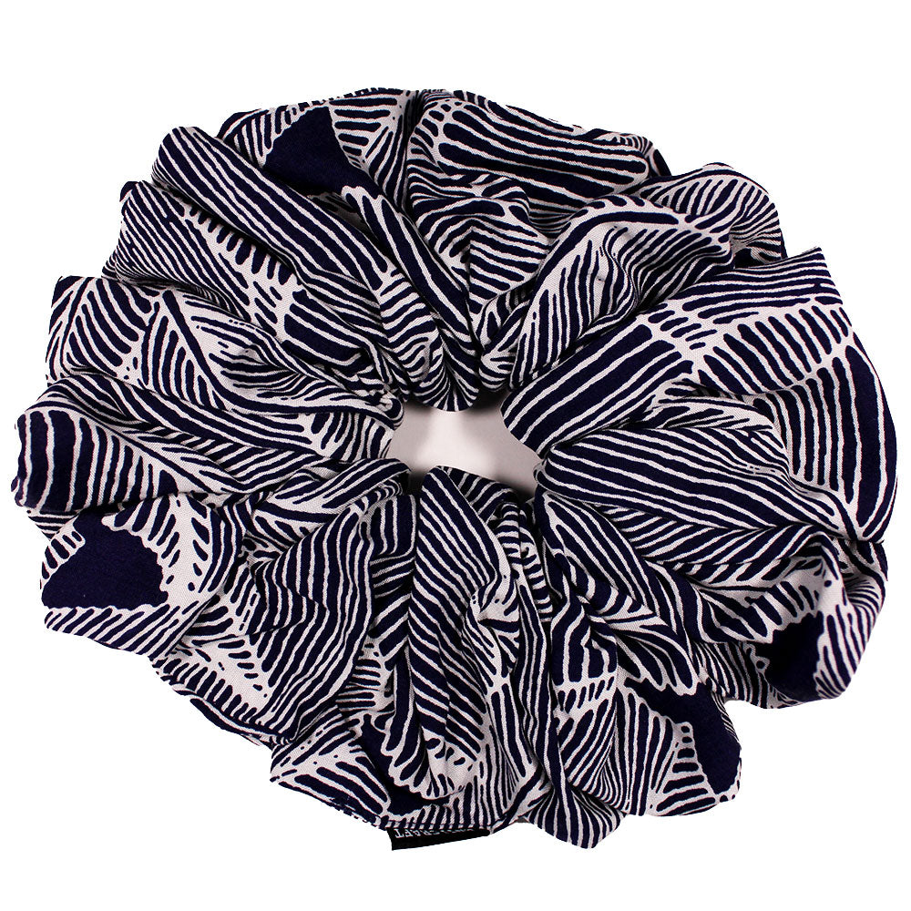 Blue & White Zebra - OTT XL Volumising Scrunchie