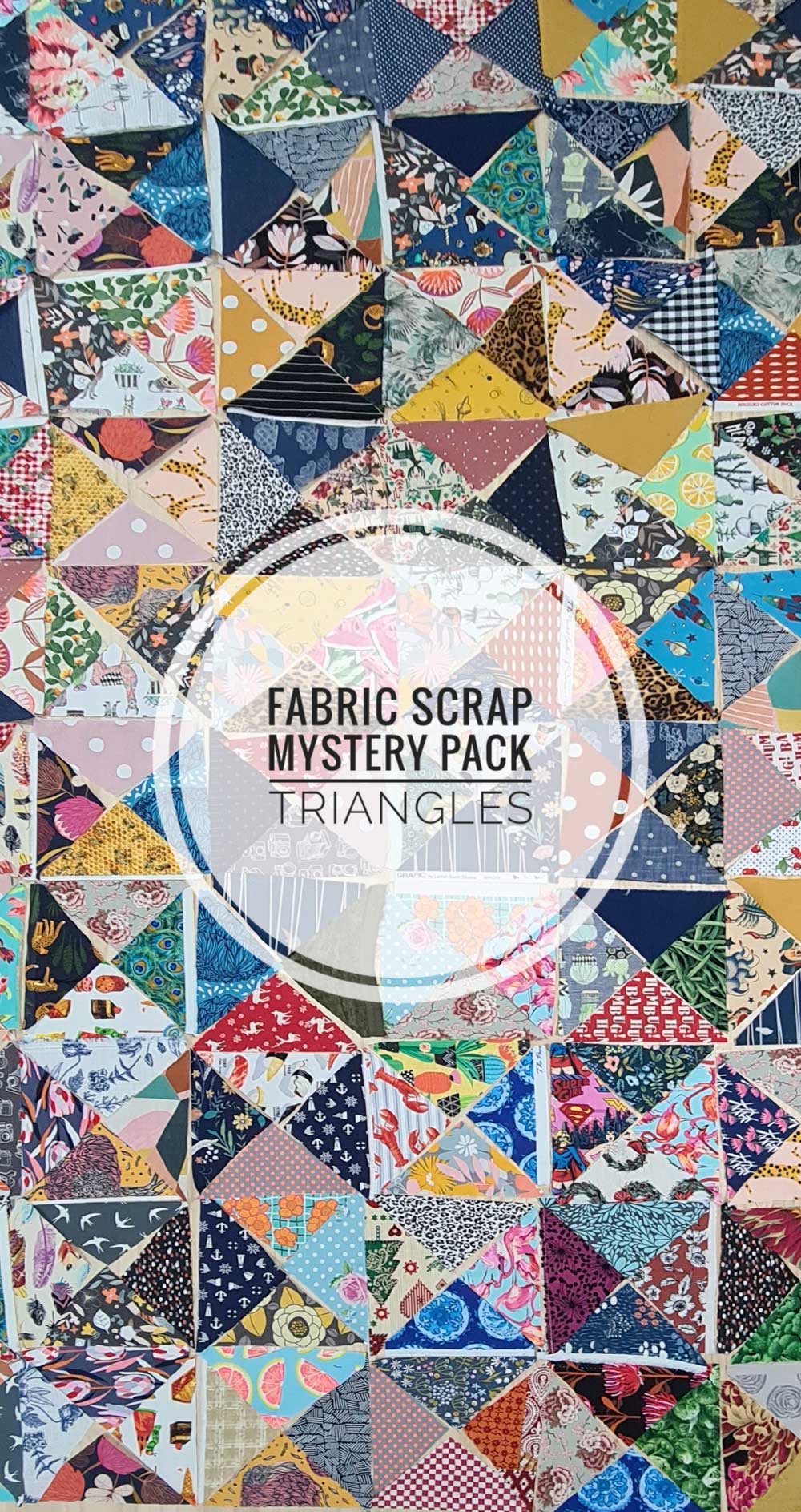 Mystery Box of Triangles - Fabric Remnant Pack