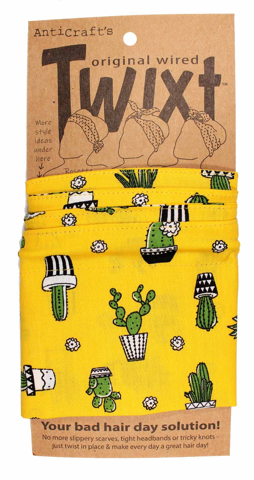 Cactus on Yellow - Twixt / Wired Head Wrap