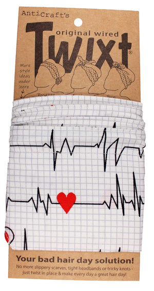 ECG Hearts - Twixt / Wired Head Wrap