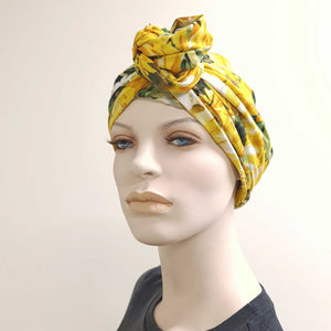 Sunflowers - Re-mixt / Wired Turban / Full Head Covering