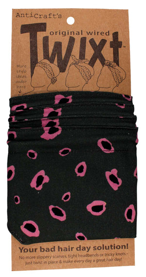 Leopard Print in Khaki & Pink - Twixt / Wired Head Wrap