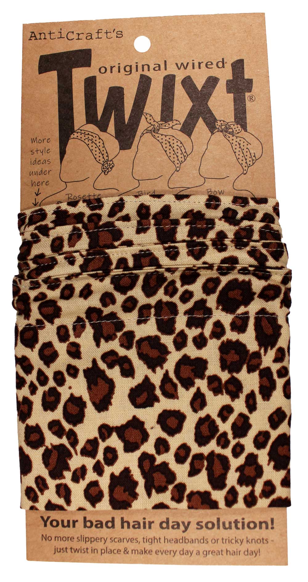 Leopard Animal Print Neutral Tan - Twixt / Wired Head Wrap