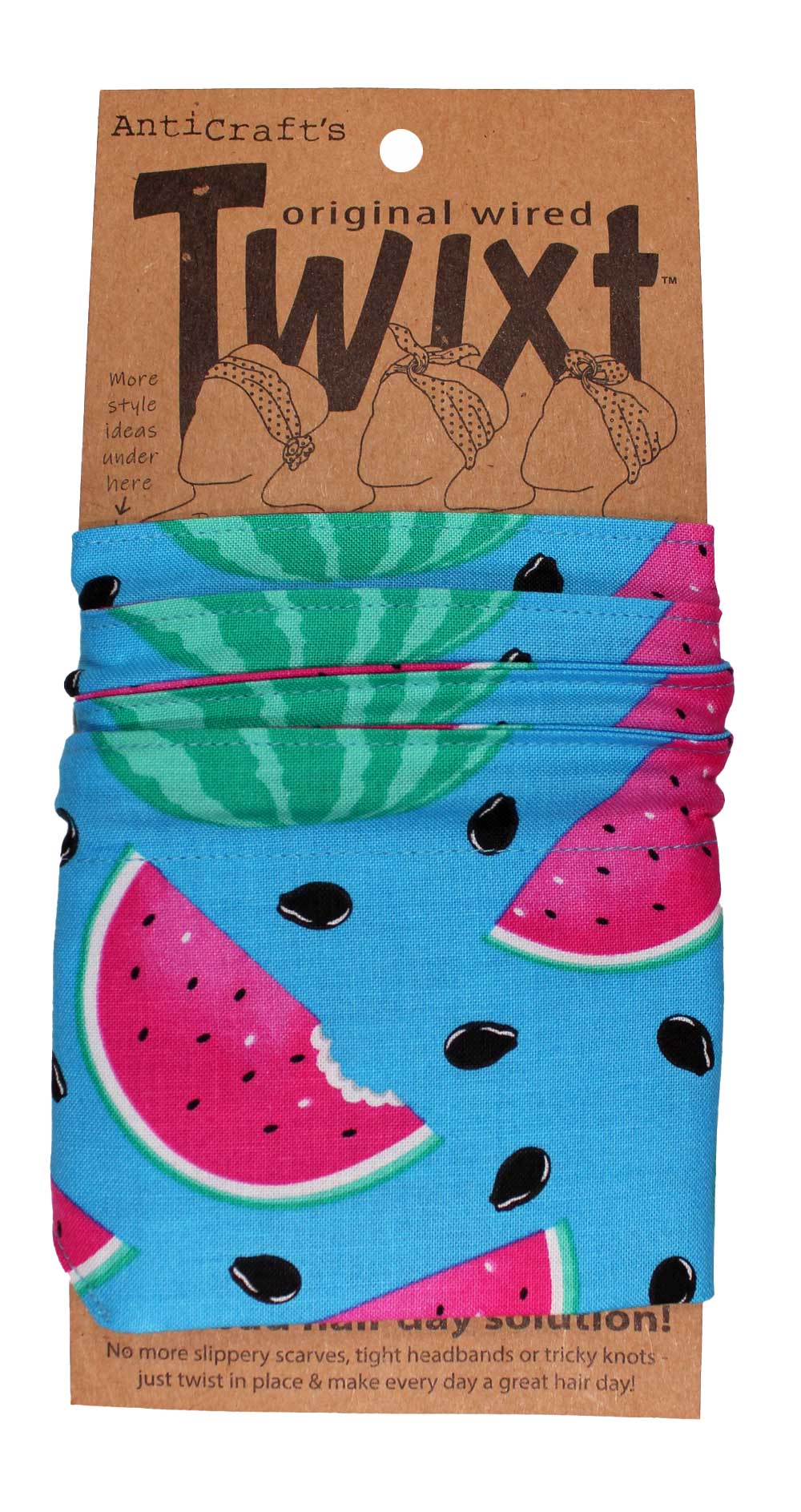 Watermelon on Blue - Twixt / Wired Head Wrap