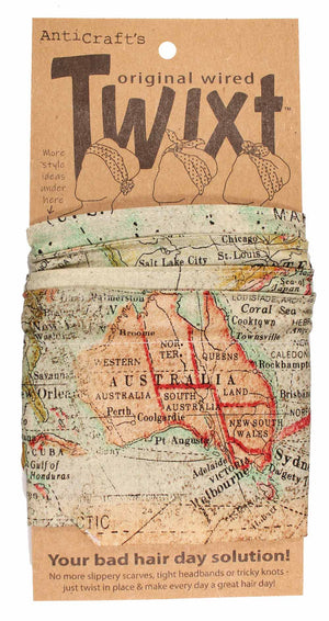 World Map - Twixt / Wired Head Wrap
