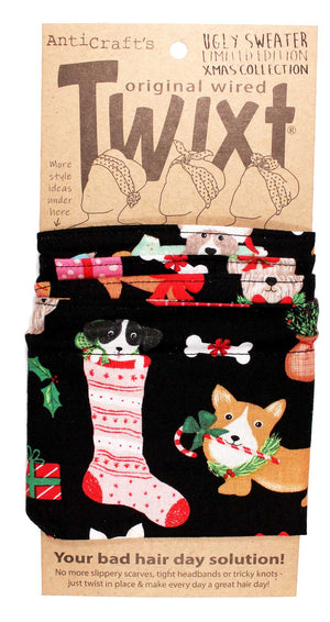 Xmas Dogs - Limited Edition Ugly Sweater Xmas Collection - Twixt / Wired Head Wrap