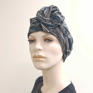 Zebra on Deep Green - Re-mixt / Wired Turban / Full Head Covering